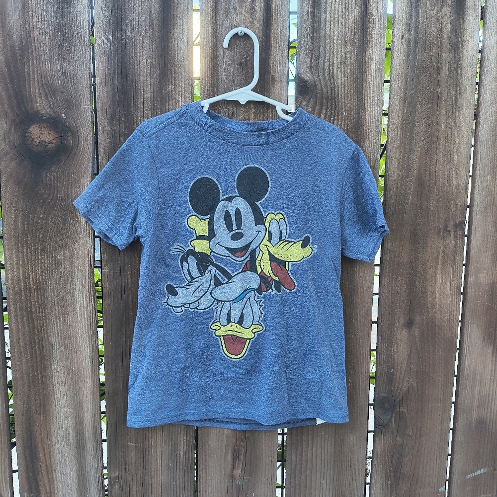 DISNEY | Mickey Mouse & Friends Blue Short Sleeve Casual Tee Shirt XS
